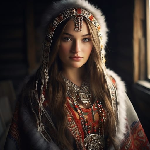 Laks woman from Lakia (Russia) — related phenotype reference