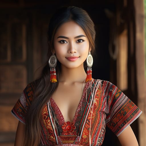 Lao woman from Laos — related phenotype reference