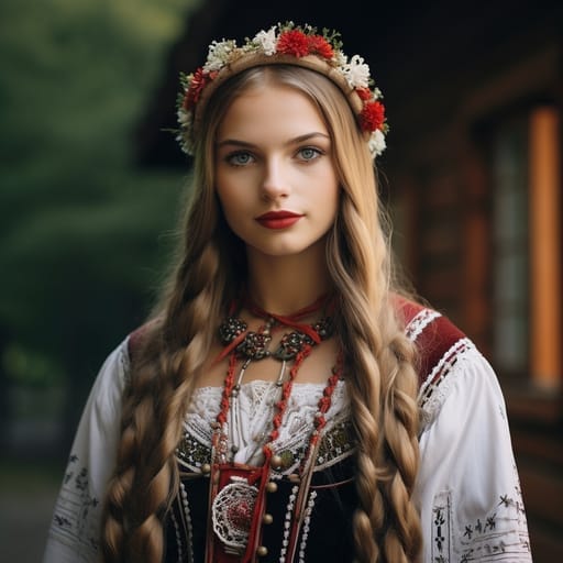 Latvians woman from Latvia — related phenotype reference