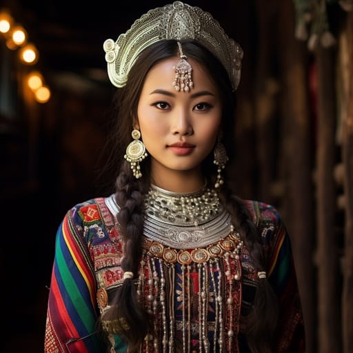 Lisu woman from China, Myanmar