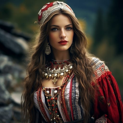 Macedonian woman from North Macedonia plus diaspora
