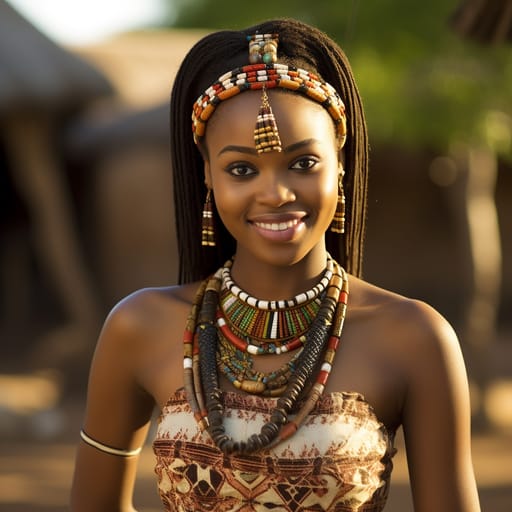 Makonde woman from Tanzania, Mueda Plateau (Mozambique) — related phenotype reference