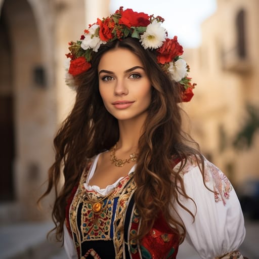 Maltese woman from Malta — related phenotype reference