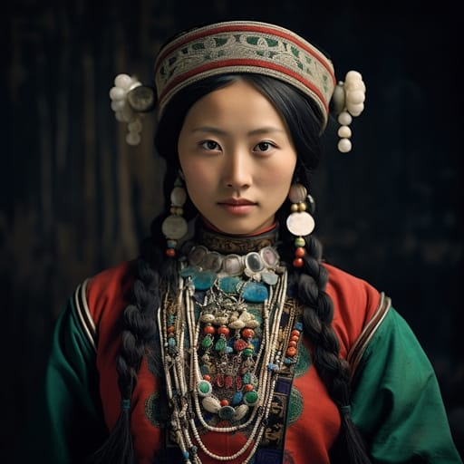 Manchu woman from Manchuria
