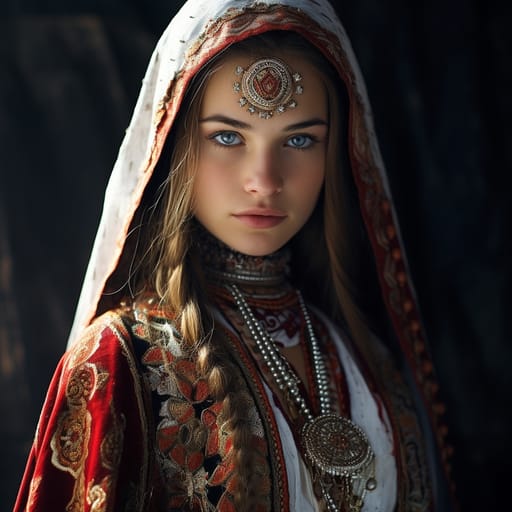 Mari woman from Mari El (Russia) — related phenotype reference