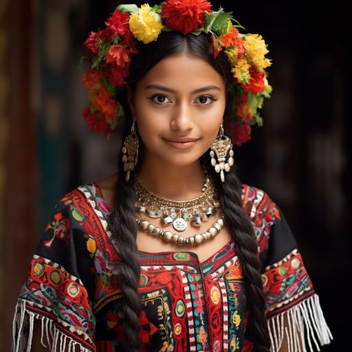Mixe woman from Oaxaca (Mexico) — related phenotype reference