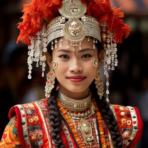 Mon woman from Mon State (Myanmar) — related phenotype reference