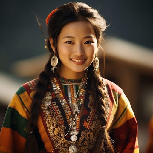 Ngalop woman from Bhutan — related phenotype reference