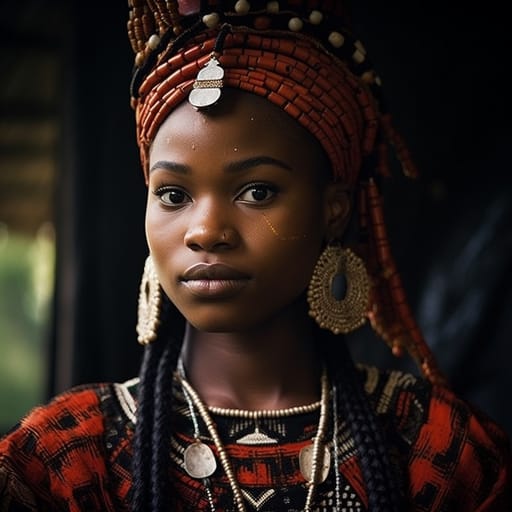 Ogoni woman from Ogoniland (Nigeria)
