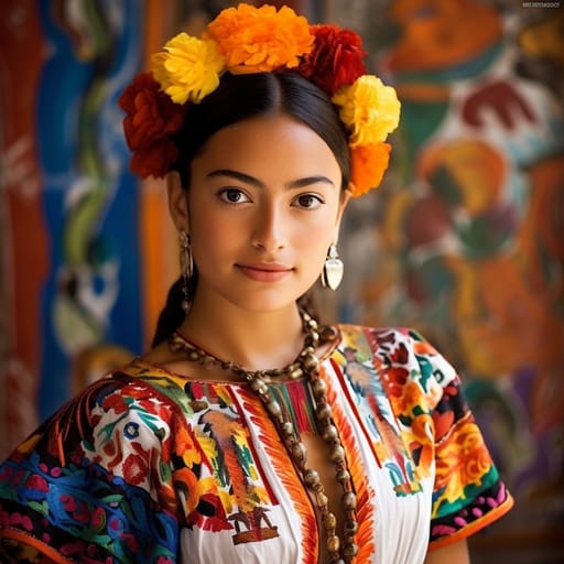 Otomi woman from Mexico (Hidalgo, Puebla, Veracruz, State of Mexico, Querétaro) — related phenotype reference
