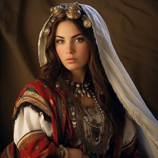 Qashqai woman from Fars Province (Iran) — related phenotype reference