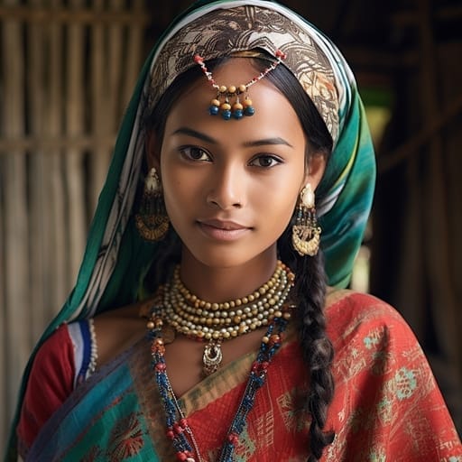 Rohingya woman from Myanmar (Rakhine State) and refugee diaspora
