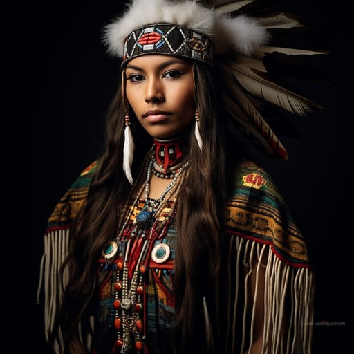 Sioux woman from Lakotah (United States) — related phenotype reference