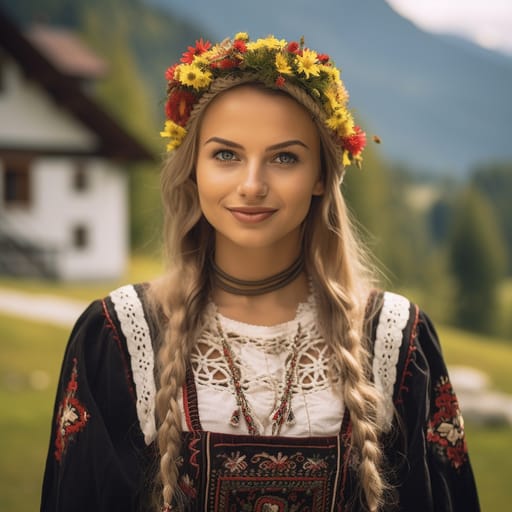 Slovenes woman from Slovenia — related phenotype reference