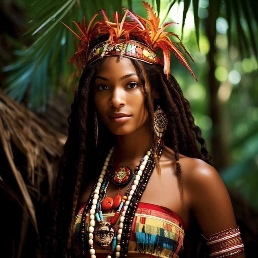 Taíno woman from Cuba, Dominican Republic, Haiti, Jamaica, Puerto Rico, Bahamas — related phenotype reference