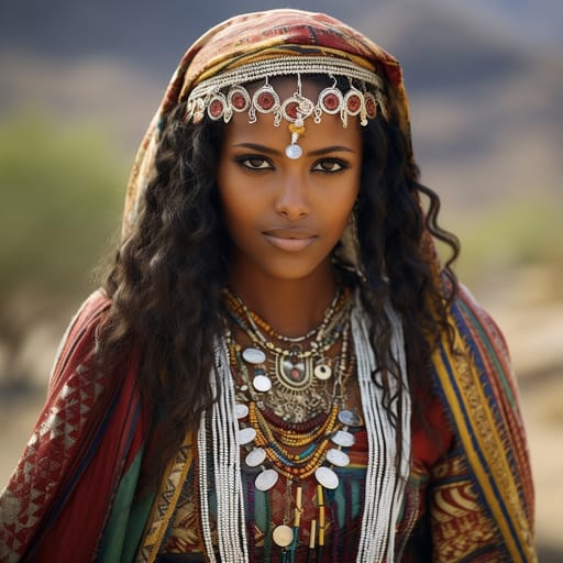 Tigrayans woman from Eritrean Highlands (Eritrea), Tigrayia (Ethiopia)