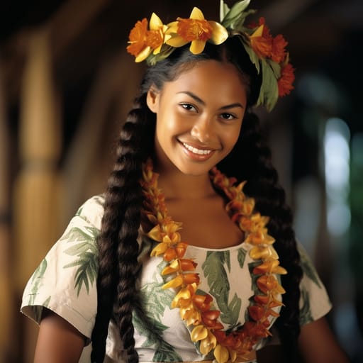 Tokelauans woman from Tokelau