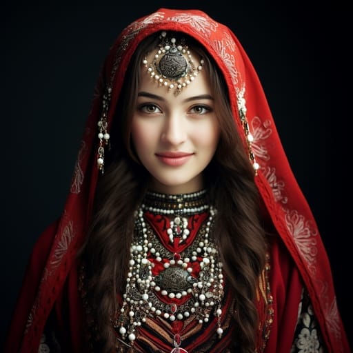Uyghurs woman from Uyghuristan (China) — related phenotype reference