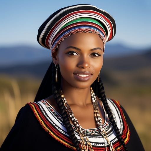 Xhosa woman from Xhosaland (South Africa) — related phenotype reference