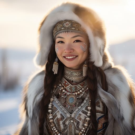 Yakuts woman from Yakutia (Russia)