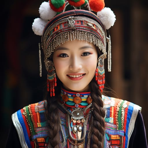 Yi woman from China (Yunnan, Sichuan, Guizhou, Guangxi) — related phenotype reference