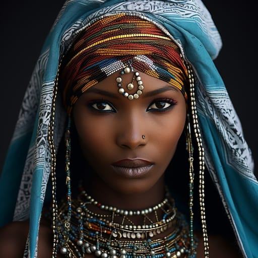 Zaghawa woman from Chad, Sudan