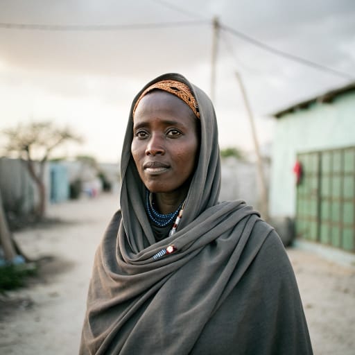 Abgaal woman from Central and southern Somalia: Middle Shabelle, parts of Galgaduud, Mudug around Harardhere, and northern Mogadishu, related phenotype reference