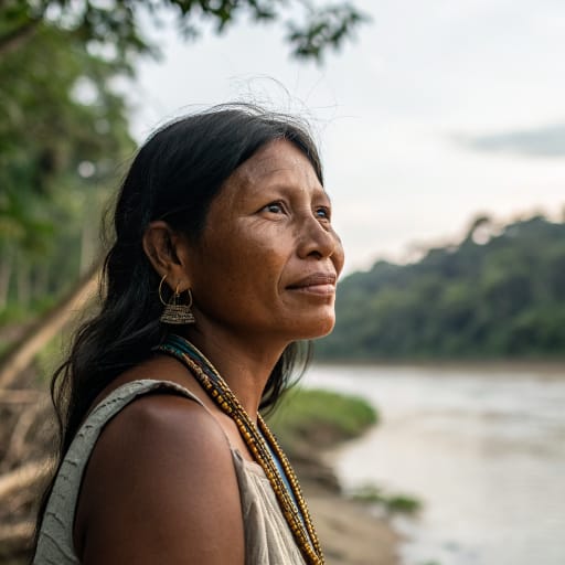 Achagua woman from River terraces and gallery forests of the Meta River basin, Meta and Casanare departments, Colombia; historically extending into western Venezuela, related phenotype reference