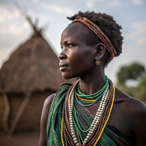 Acholi woman from Acholiland (Uganda, South Sudan), traditional dress, alternate reference 3 — Ethnic Erotic phenotype catalog