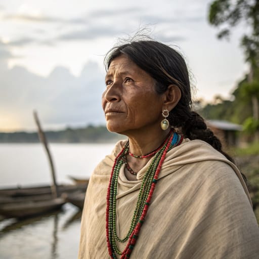 Achuar woman from Pastaza and Morona-Santiago provinces (Ecuador) and Loreto (Peru), upper Amazon — South America