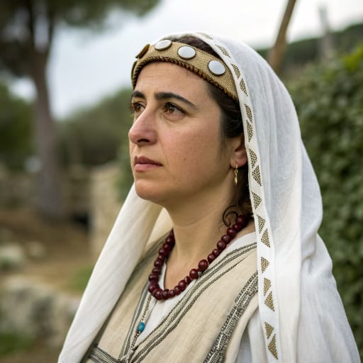 Aeolians woman from Thessaly and Boeotia in eastern mainland Greece; from about 1100 BC also Lesbos, Tenedos and the Aeolis coast of northwest Anatolia (modern Greece and Turkey), related phenotype reference