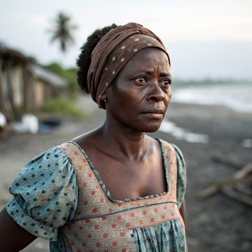 Afro-Abkhazians woman from Villages of the Kodori River delta around Adzyubzha, Ochamchira district, on the Black Sea coast of Abkhazia (disputed; internationally recognized as part of Georgia)