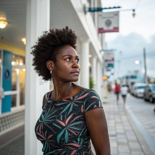 Afro-Anguillians woman from Anguilla, a British Overseas Territory in the Leeward Islands of the eastern Caribbean, with diaspora communities in the US Virgin Islands, the United States and England