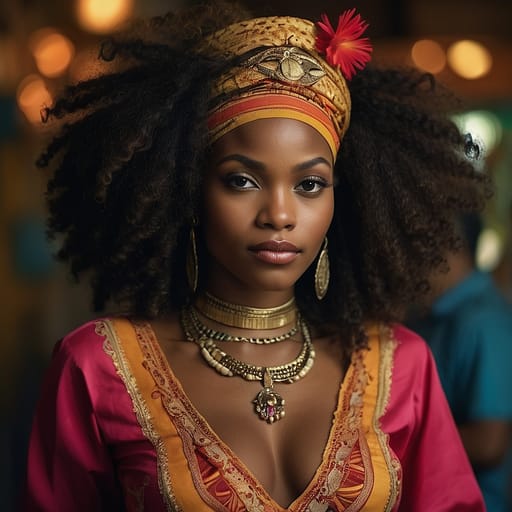Afro-Barbadian woman from Barbados — related phenotype reference