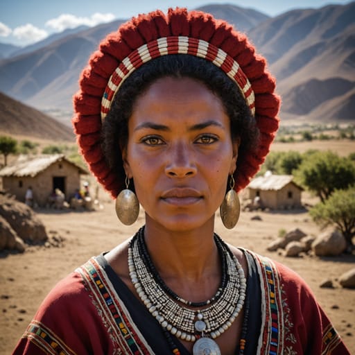 Afro-Chilean woman from Chile (Arica, Azapa Valley)
