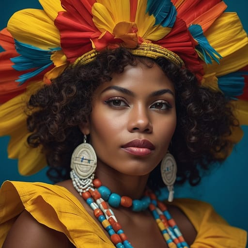 Afro-Colombian woman from Colombia (Pacific coast, Caribbean coast)
