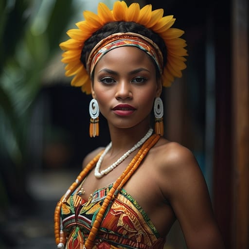 Afro-Dominican (Caribbean) woman from Dominica — related phenotype reference