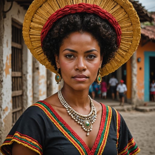 Afro-Mexikaner: Frau, zeitgenössisches Diaspora-Porträt, alternative Referenz 2, Ethnic-Erotic-Phänotypkatalog