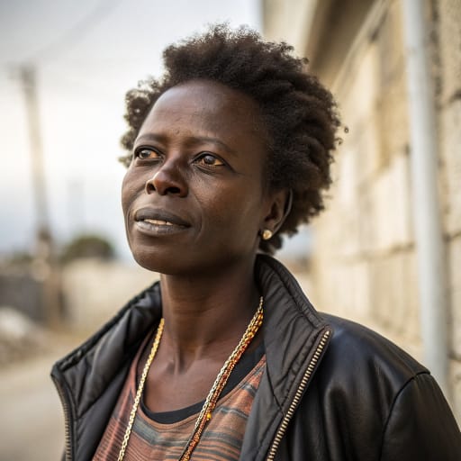 Afro-Turks woman from Aegean Turkey, especially the provinces of Izmir, Aydın and Muğla, with smaller communities in Antalya and Istanbul; ancestral roots in Sudan, Ethiopia, Kenya and the Sahel.