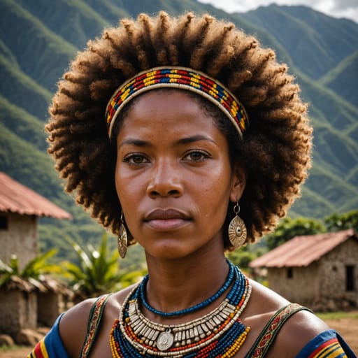 Afro-Venezuelan woman from Venezuela (Barlovento, Yaracuy Valley, coastal Falcón)