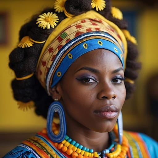 Afro-Vincentian woman from Saint Vincent and the Grenadines