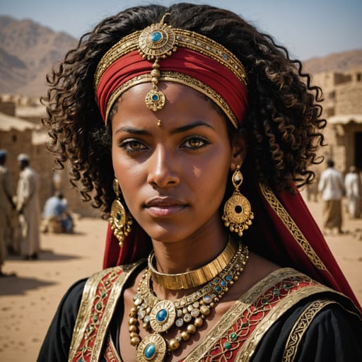 Afro Yemeni woman from Yemen