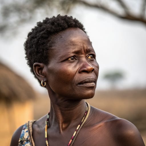 Agave woman from Lower Volta River, South Tongu District, Volta Region, southeastern Ghana