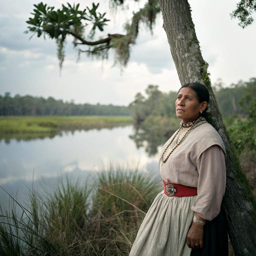 Agua Dulce woman from The middle St. Johns River valley in northeast Florida, around Lake George and the river country to its north, United States (historically Spanish Florida), related phenotype reference