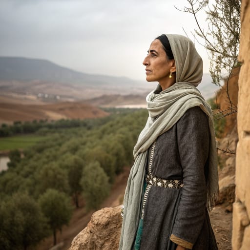 Aït Zemmour woman from Khemisset Province and the surrounding country between Rabat and Meknes, northwestern Morocco, from the Maamora forest south toward the Oulmes plateau., related phenotype reference