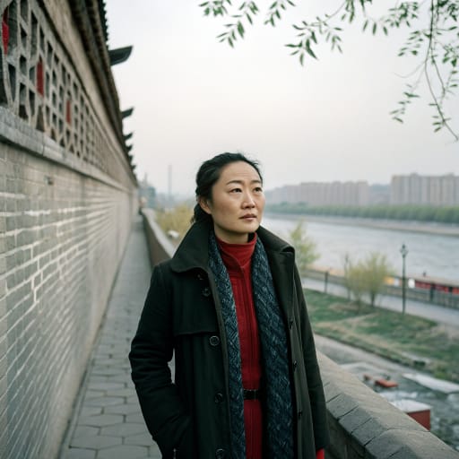 Albazinians woman from Beijing, China; ancestral origin at the Albazin fort on the Amur River, now Albazino in Amur Oblast, Russia.