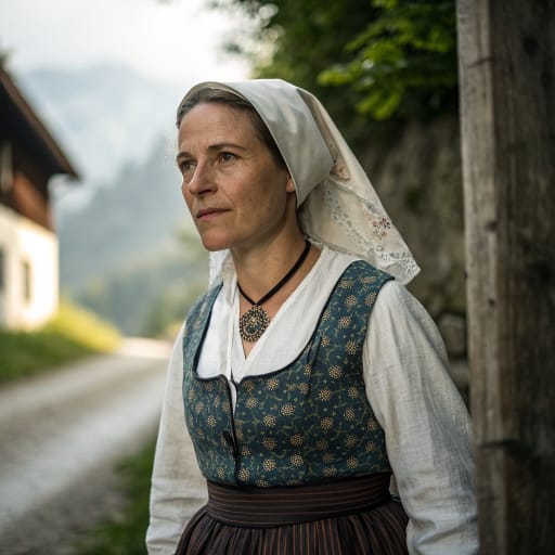 Ambisontes woman from The upper Salzach valley in the eastern Alps, roughly the modern Pinzgau district of Salzburg state, Austria, related phenotype reference