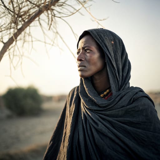 Amdang woman from Eastern Chad, mainly around the town of Biltine in the Wadi Fira region, related phenotype reference