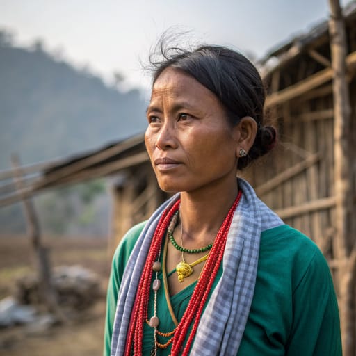 Amri woman from Foothills and plains of western Karbi Anglong, Kamrup and Morigaon districts in Assam, and Ri-Bhoi district in Meghalaya, northeast India., related phenotype reference