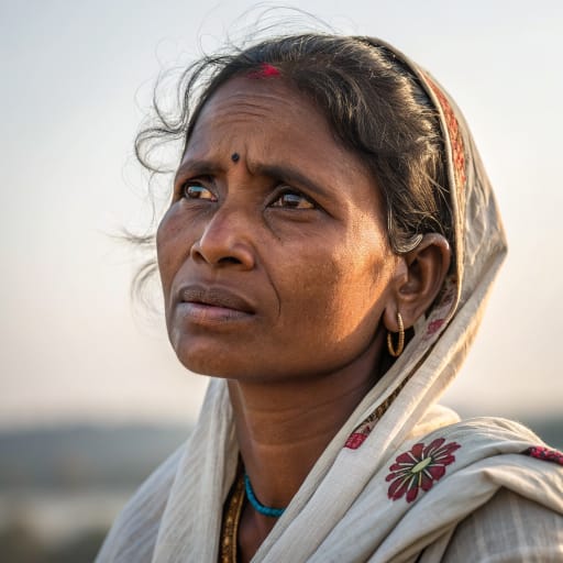 Andh woman from Marathwada and western Vidarbha in Maharashtra (Hingoli, Nanded, Parbhani, Washim and Yavatmal districts), with a smaller population in northern Telangana, India